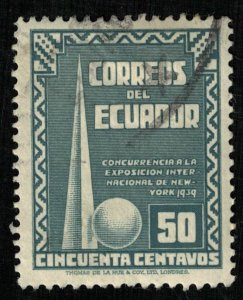 1939, New York World's Fair, Ecuador, 50c, YT #383 (RT-243)