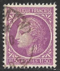 FRANCE 1945-47 1.50fr Ceres Issue Sc 534 VFU