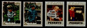 Penrhyn Island 299-302 MNH Royal Wedding, Diana 21st Birthday, Prince Henry o/p