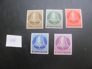 GERMANY BERLIN 1953 MNH SC  9N94-98  VF/XF $67.50 (114)