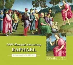 Tuvalu 2020 - Raphael Renascence Artist  - Souvenir Stamps Sheet - MNH