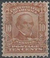 US 307 (used) 10¢ Daniel Webster (1902-3)