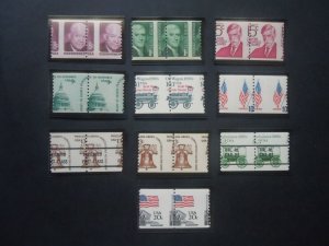 Lot of 10 EFO Misperforated Pairs MNH OG VF #1b List of Catalog #'s Below