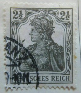 A6P44F57 Germany 1916 2 1/2pf used-