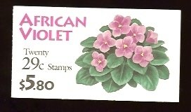 US #BK177 $5.80 African Violet