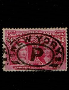 Scott #244 VF/XF-used.