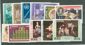 Dubai #121-124/127-133  Single (Complete Set)