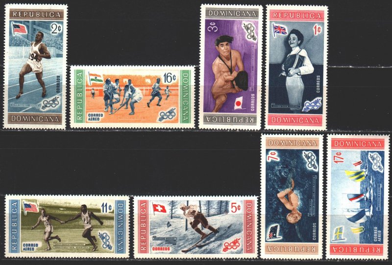 Dominican Republic. 1958. 660A-67A. Olympic sports. MVLH.