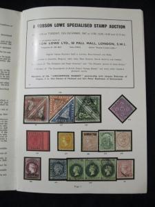 ROBSON LOWE AUCTION CATALOGUE 1967 BRITISH EMPIRE WITH CAPE OF GOOD HOPE & INDIA