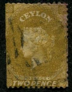 Ceylon SC#49 Victoria, 2d, canceled