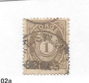 Norway, 22, Post Horn and Crown Single, **Used** #5