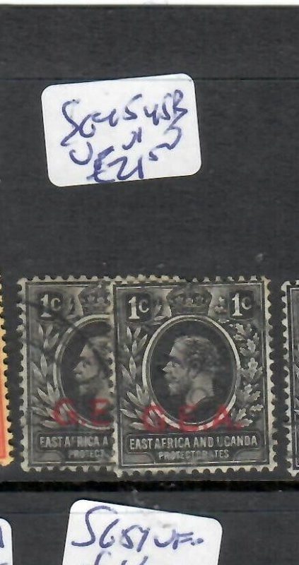 TANGANYIKA (P0807B)  KGV 1C GEA  OVPT ON EA&U SG 45, 45B   VFU 