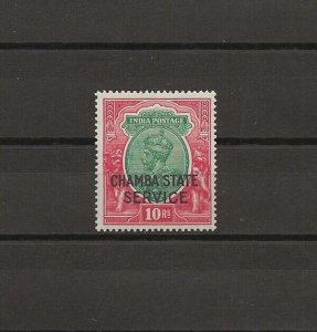 INDIAN CONVENTION STATES/CHAMBA 1939 SG O60 MNH Ca