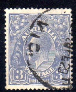 Australia  72a U, die I, 1mm tear  CV$20