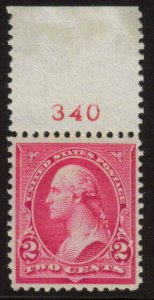 MALACK 267 XF OG NH, with plate number,  Nice and Fresh! g4894