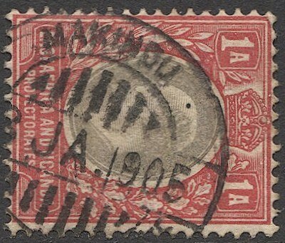 EAST AFRICA & UGANDA 1903 Sc 2  1a Used VF, MAKINDU village postmark/cancel