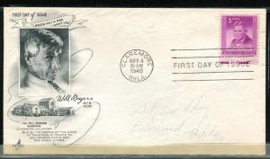 975-25 3c 1948 Will Rogers FDC Art Craft cachet