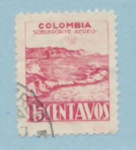 Colombia 1945 Scott C136 used - 15c, Bay of Santa Maria