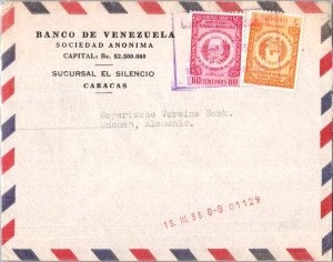 Venezuela 5c and 60c Coat of Arms 1st Postal Convention, Caracas 1956 Correos...