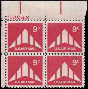 US #C77 9¢ DELTA WING MNH UL PLATE BLOCK #32946 DURLAND $1.00