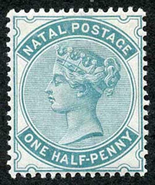 Natal SG96 1880 1/2d Blue-green wmk Crown CC M/M Cat 30 pounds