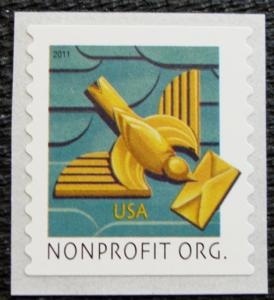 US #4495 MNH Coil Single, Art Deco Bird, SCV $.25 