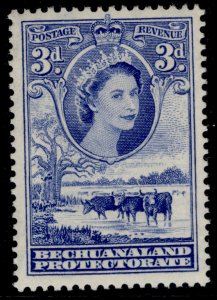 BECHUANALAND PROTECTORATE QEII SG146a, 3d bright ultramarine, M MINT. Cat £19.