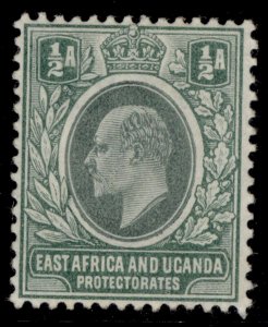 EAST AFRICA and UGANDA GV SG1, ½a green, LH MINT.