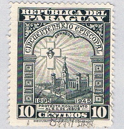 Paraguay 449 Used Heart of Jesus 1947 (BP75603)