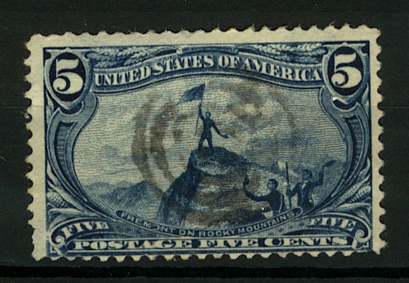 USA 1898 Trans Mississippi Exposition 5c blue Fremont sg294 (1v) FU Stamp