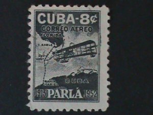 ​CUBA-1952-SC#C61-KEY WEST MARIEL FLIGHT-30TH ANNIV: MNH VF-72-YEARS OLD