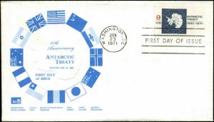 US FDC #1431 American Society of Polar Philatelists  Cachet Washington, DC