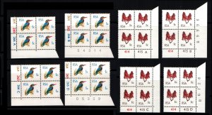 South Africa # 351 - 352 Plate Block MNH