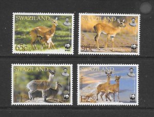 SWAZILAND #698-701 KLIPSPRIAGERS WWF MNH