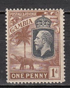 Gambia - 1922 KGV  1p Sc# 103 - MLH (7984)