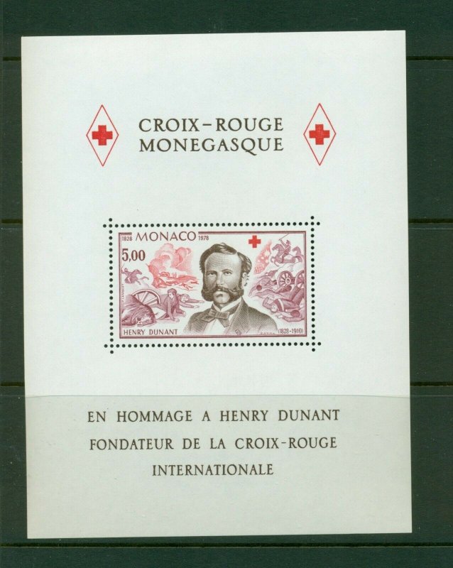 Monaco #1137 (1978 Red Cross sheet) VFMNH CV $4.25 