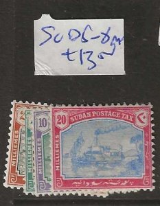 SUDAN     SG D5-8   POSTAGE DUE  SET   MOG     P0115H