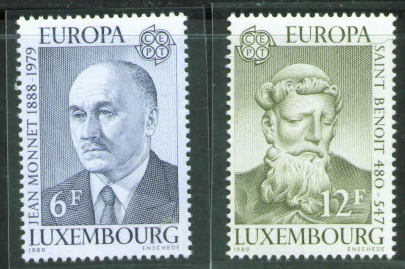 Luxembourg Scott 641-2 MNH** Europa 1980