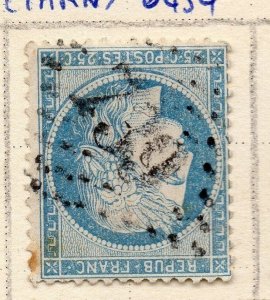France 1870s Ceres Issue 25c. Fine Used Grands Chiffres 739 109611