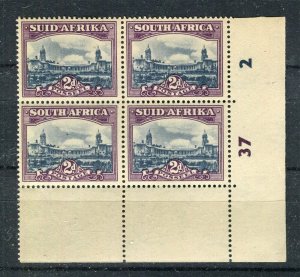 SOUTH AFRICA; 1930s-40s early Parliament Building MINT MNH CORNER BLOCK