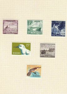 nauru  1963 - 1966  mounted mint stamps ref r13025