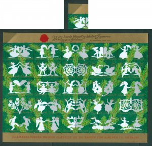 Denmark. 2005 Christmas Sheet Unfold, Mnh. HC Andersen Paper Cut. See Condition