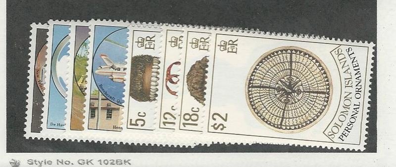 Solomon Islands, Postage Stamp, #602-605, 657-660 Mint NH, Airplanes