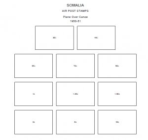 SOMALIA STAMP ALBUM PAGES 1894-1999 (201 PDF digital pages)