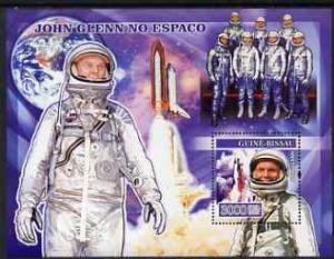 Guinea - Bissau 2007 John Glenn perf s/sheet containing 1...