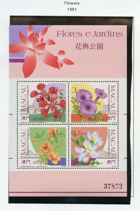 MACAU 1991 SELECTION  STAMPS AND SOUVENIR SHEETS MINT VF NH OG-SCOTT $145.00++