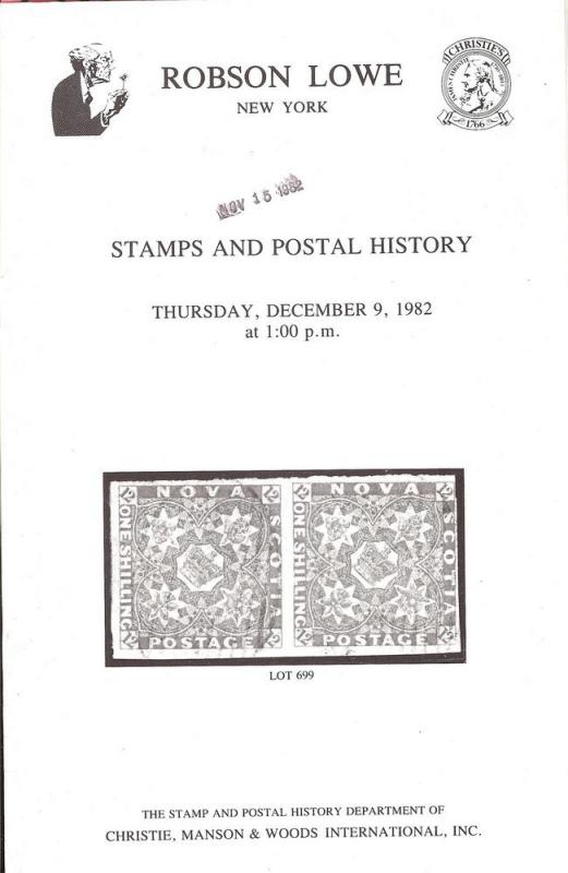 Robson Lowe: Sale # 5230  -  Stamps and Postal History, R...