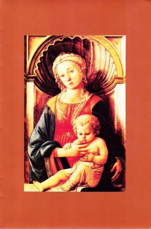 signed PMG Bolger USPS First Day Ceremony Program #2107 Christmas Art Madonna