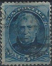 US #185? (or 179) (used) 5¢ Zachary Taylor (1875 or 1879)