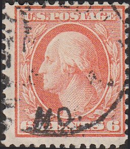 # 379 Used Red Orange George Washington